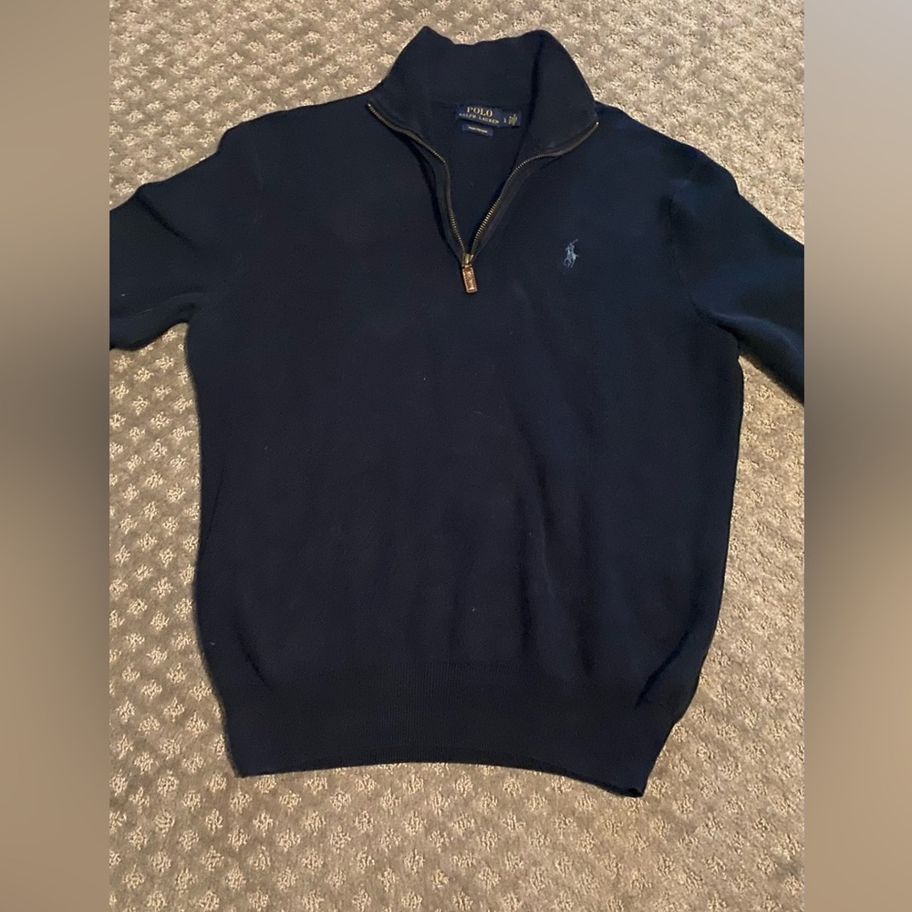 Ralph Lauren Polo 3/4 zip kids large